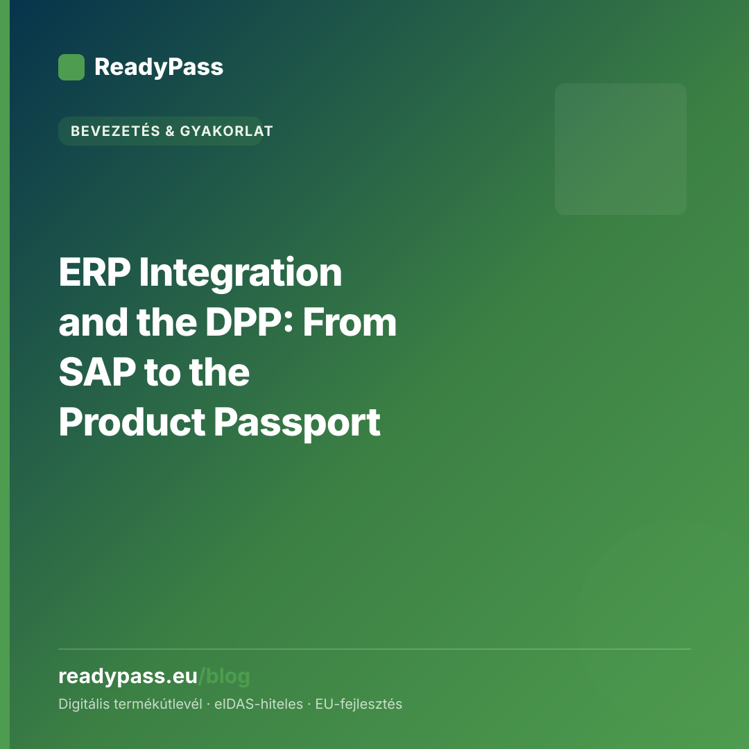 ERP Integration and the DPP: From SAP to the Product Passport