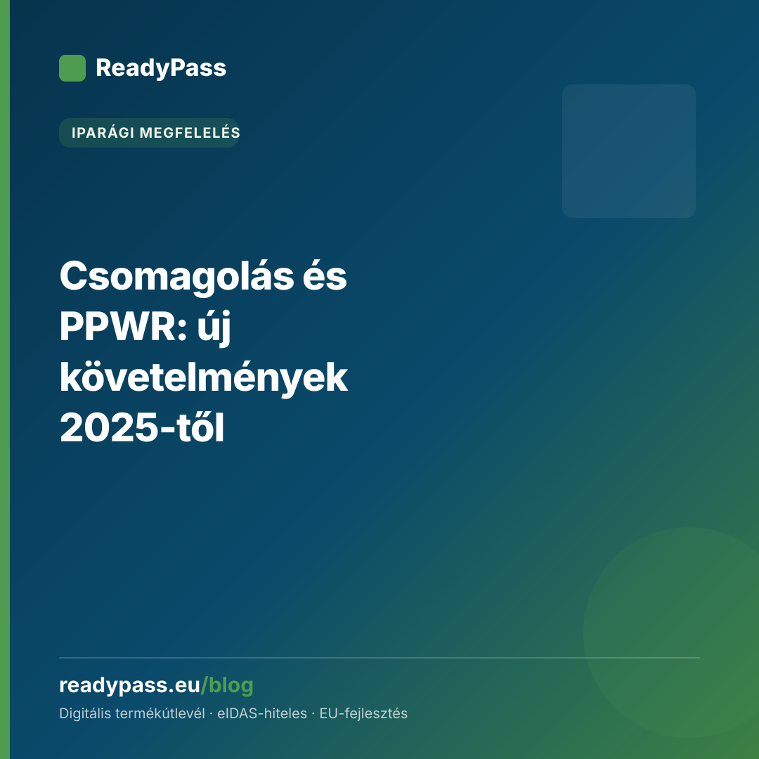 Csomagolás és PPWR: új követelmények 2025-től